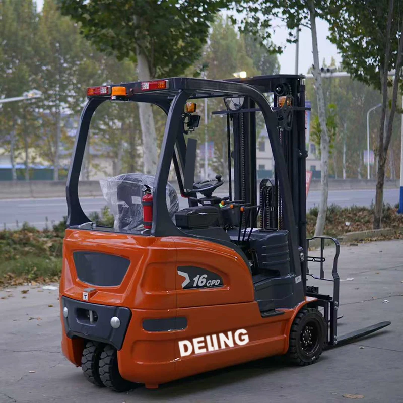 Deling CPDS16 1.6 ton three-wheel electric forklift front view