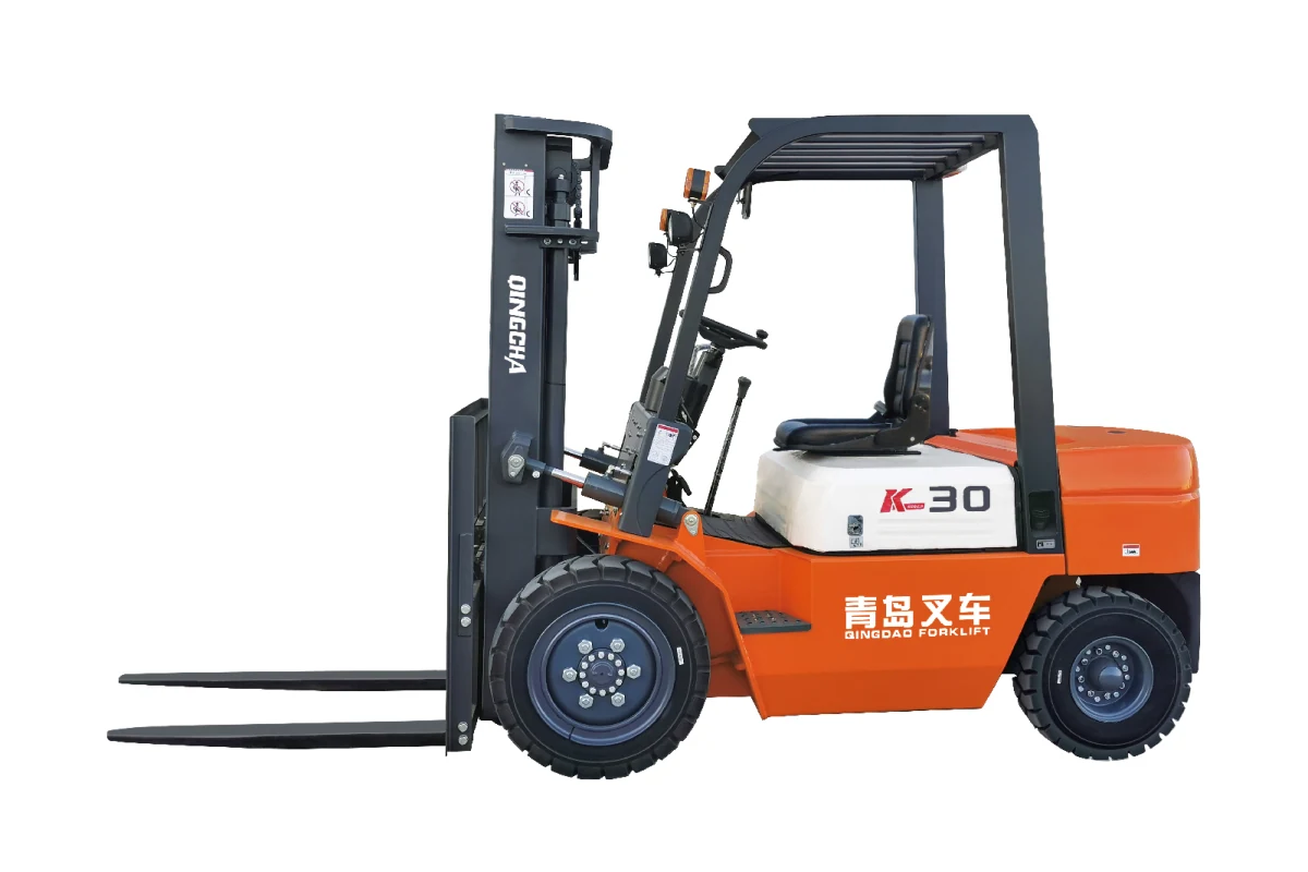K Series 3.0 to 3.8 ton diesel forklift with wide-view mast